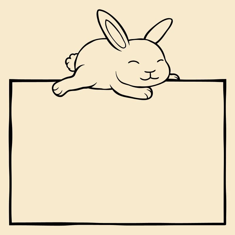 Rabbit sleeps shield