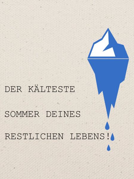 Eisberg Klimawandel Sprüche Geschenkidee