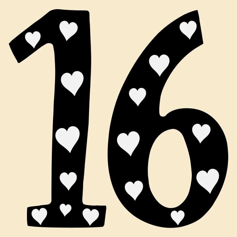 16 birthday with heart