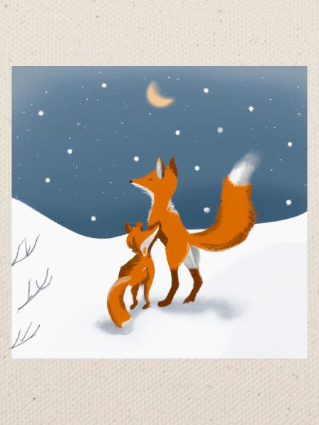 Füchse im Schnee