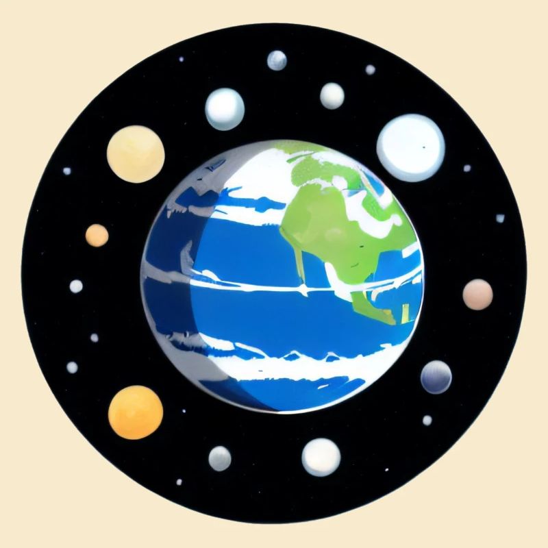 Mignon dessin animé représentation de la planète Terre 7