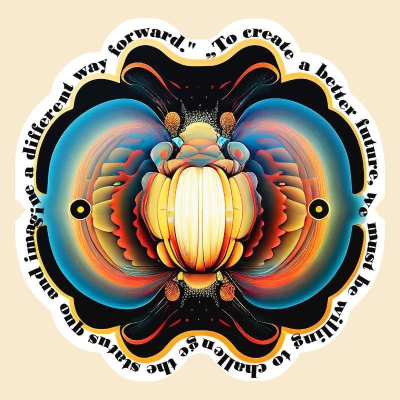 Mandala Sticker - "Better Future"