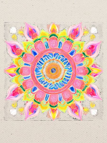 Botanical Mandala Ölgemälde