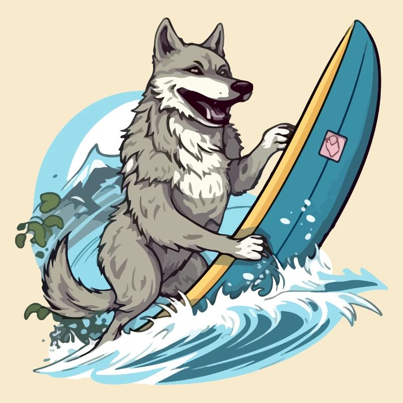 Zozo, der Surferwolf