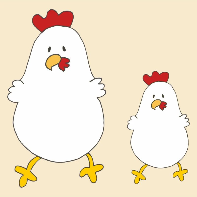 mutter kind huhn