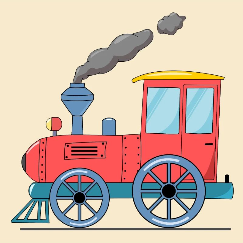 Kinderzug Eisenbahn rosa
