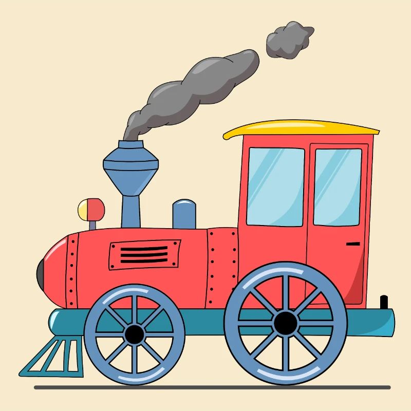 Kinderzug Eisenbahn rosa