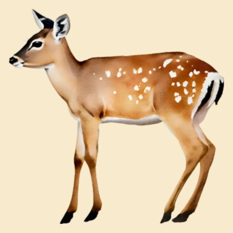 Fallow Deer with plain background