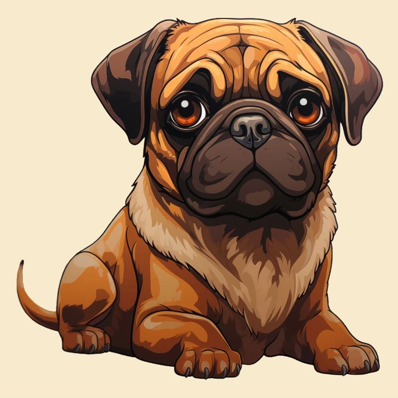 Mops Porträt