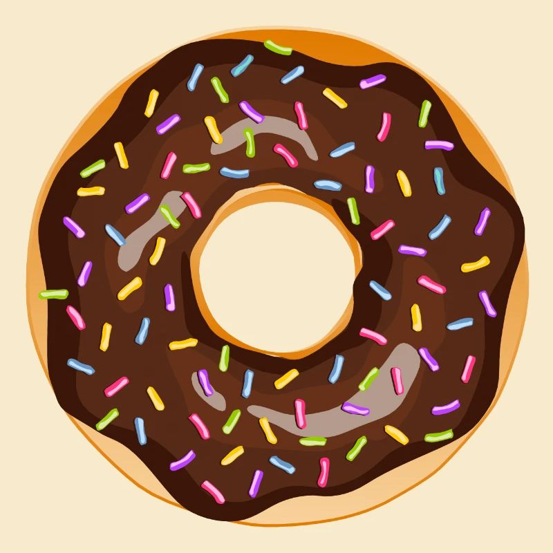 donut drawing dessert donuts cake pastry 17 A