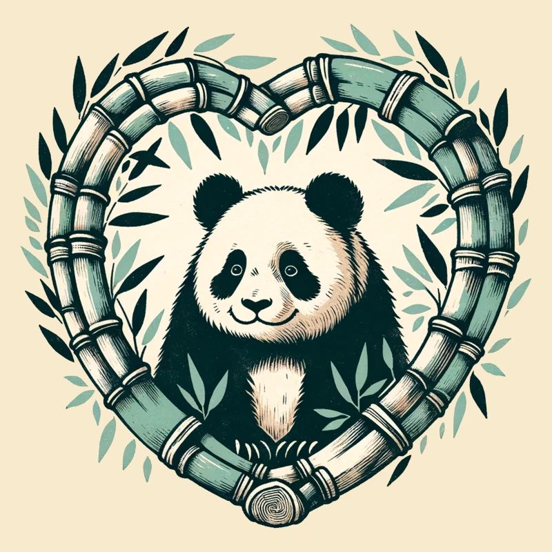 Pandabär Bambus