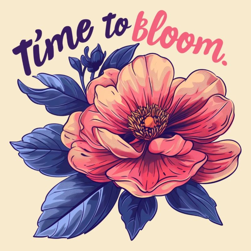 Il est temps de fleurir. Time To Bloom