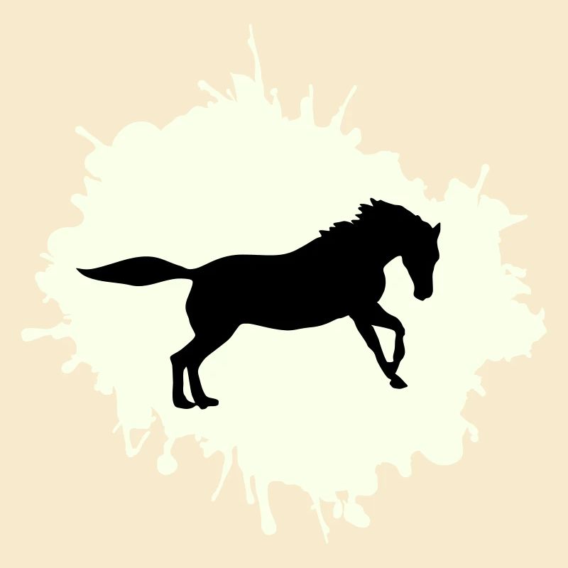 pferd klecks
