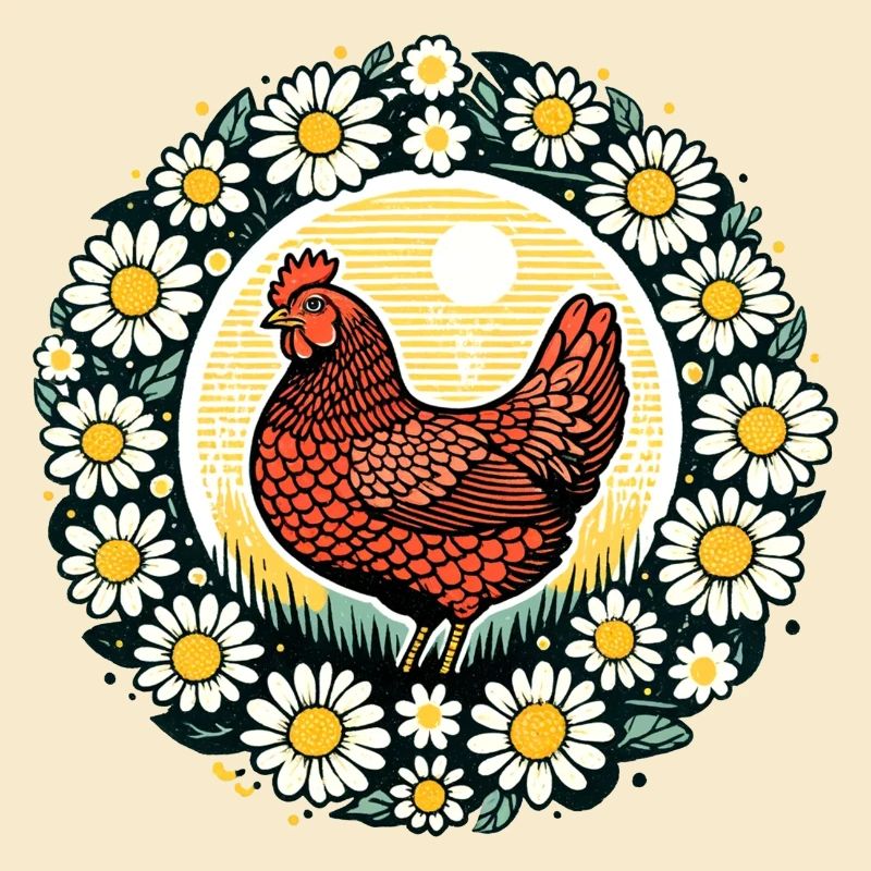 Retro-Huhn