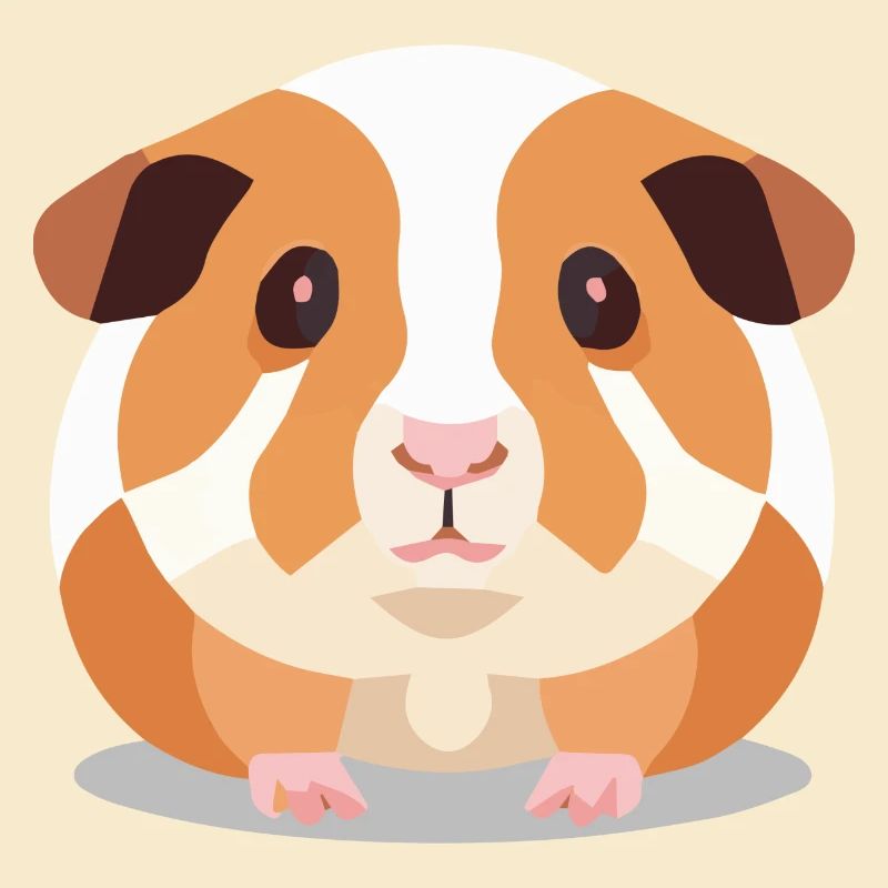 Cochon d’Inde Mignon Marron Blanc