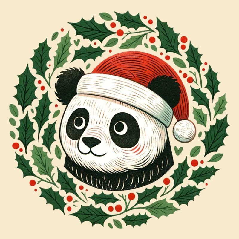 Christmas Panda Bear