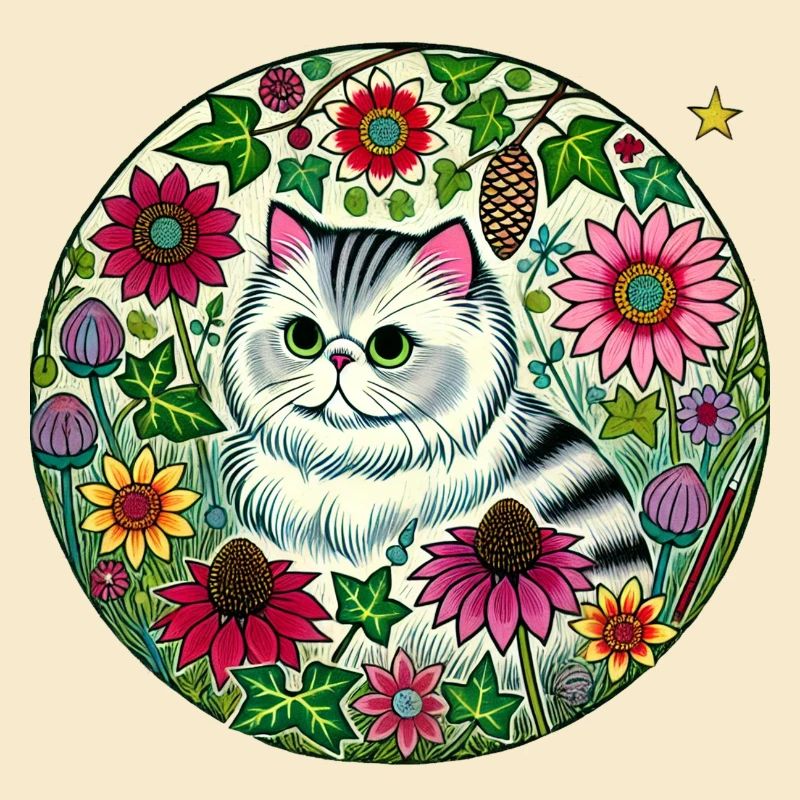 Silberne Perserkatze
