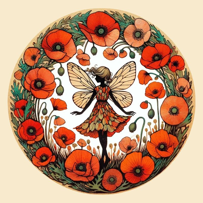 Mohnblume Fee