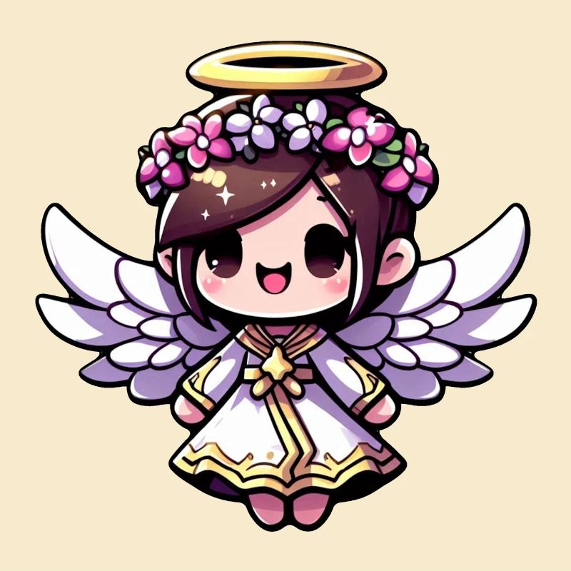 Ätherisches Engels-Chibi - Engel, niedlich, entzückend