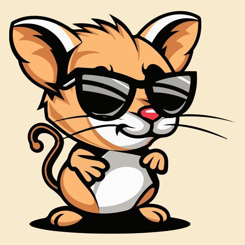 Souris Bande Dessinée Cool