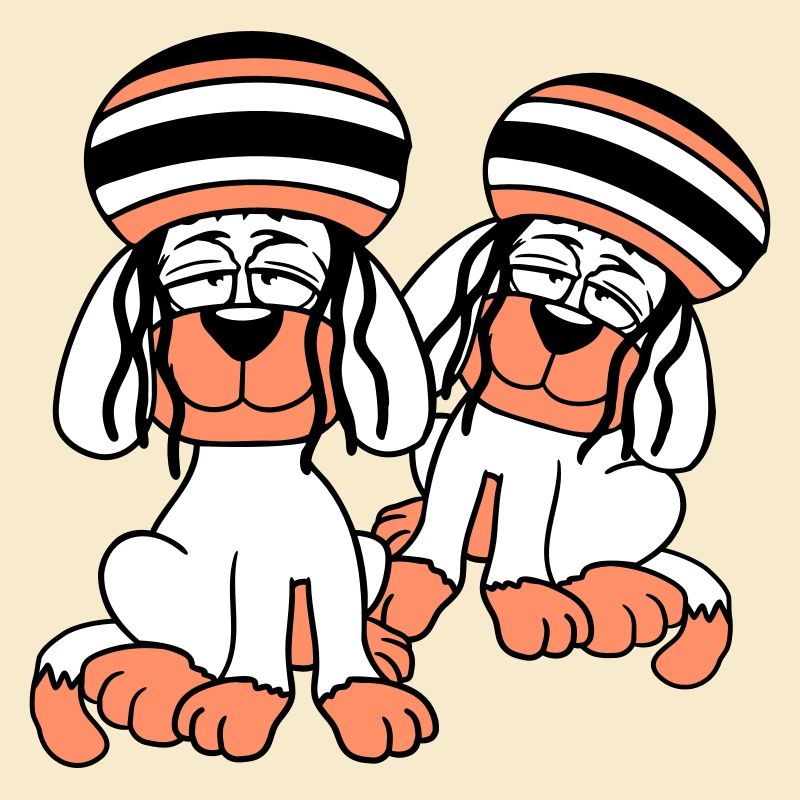 2 Dogs Reggae Dreadlocks Hat Chill Relaxed