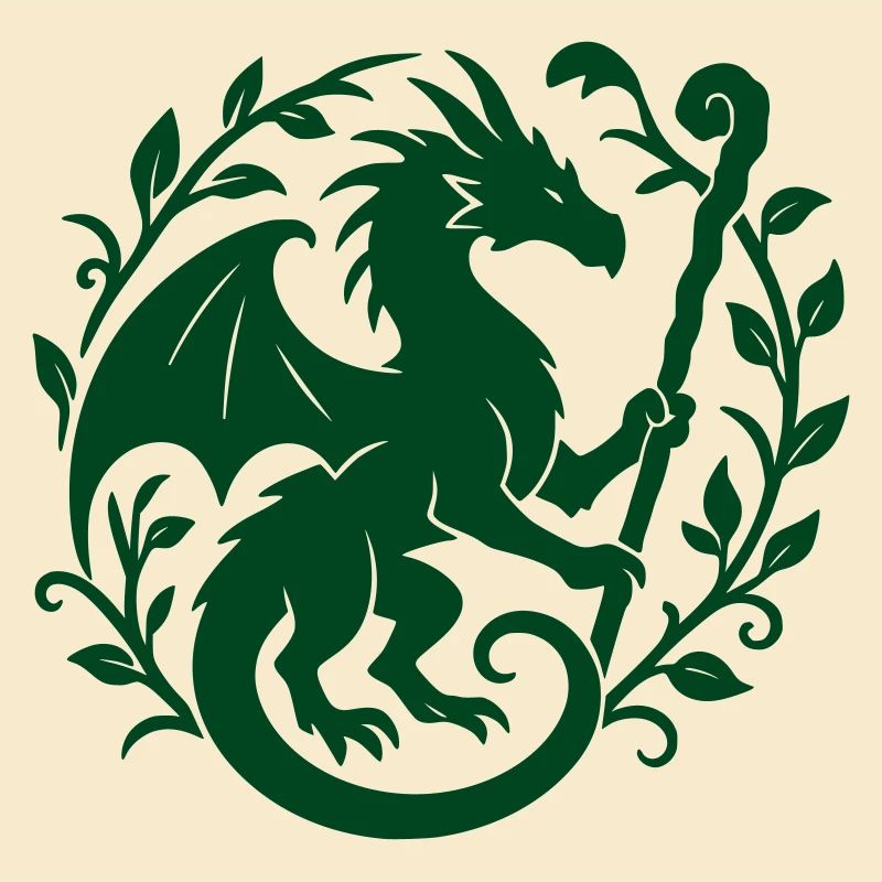 Druidendrache (dunkelgrün)