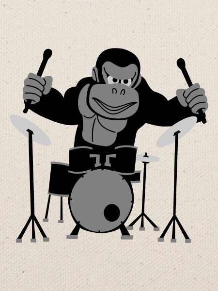 Drumming Gorilla