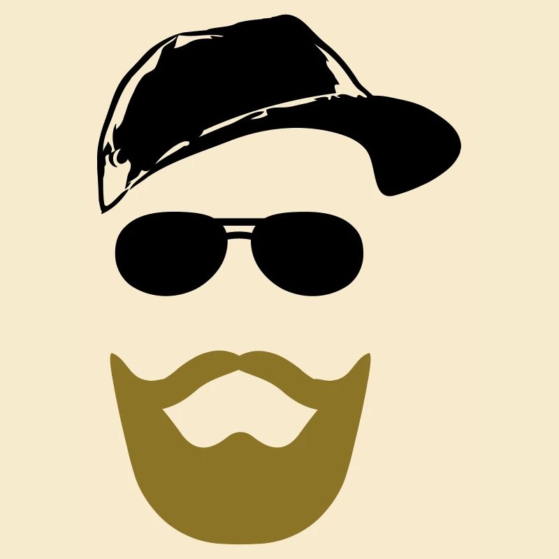 Gesicht mit Bart
