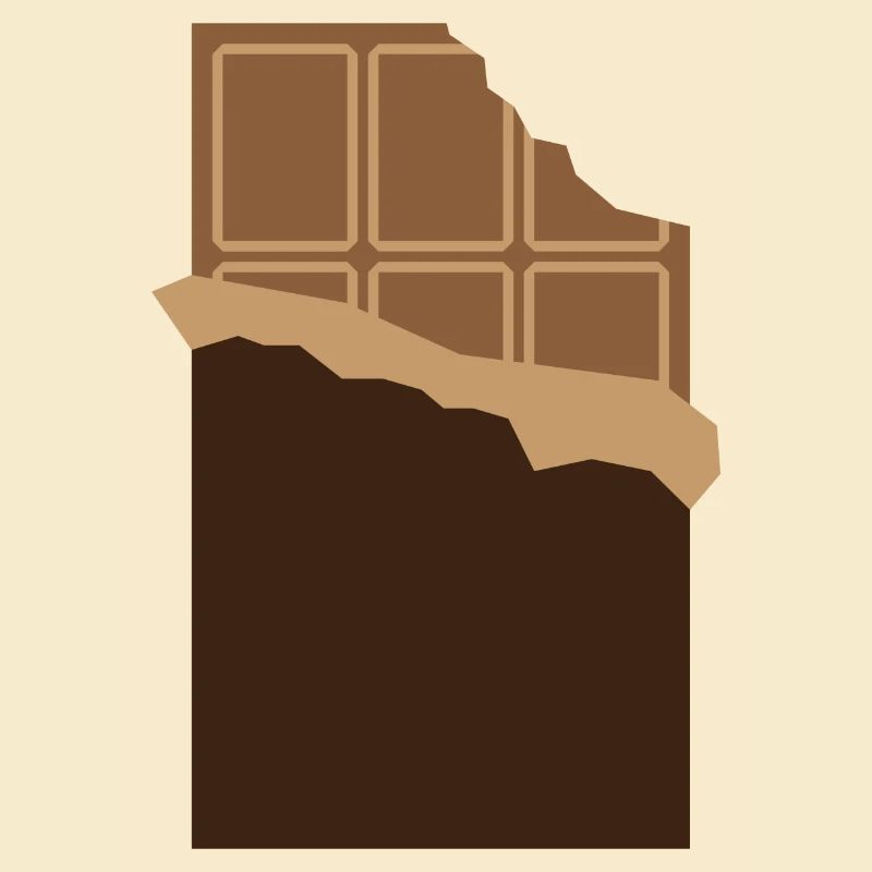 Une barre de chocolat
