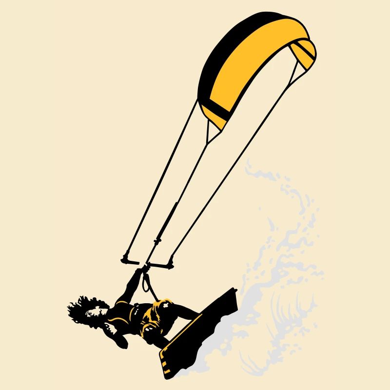 Kitesurfen und Wellen flex