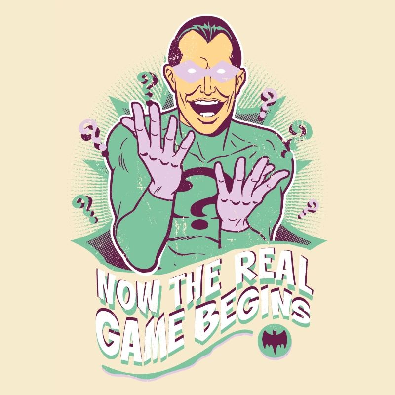 DC Comics Batman Bösewichte Riddler Spruch