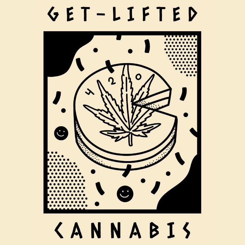 Cannabis 420 tart cake saying