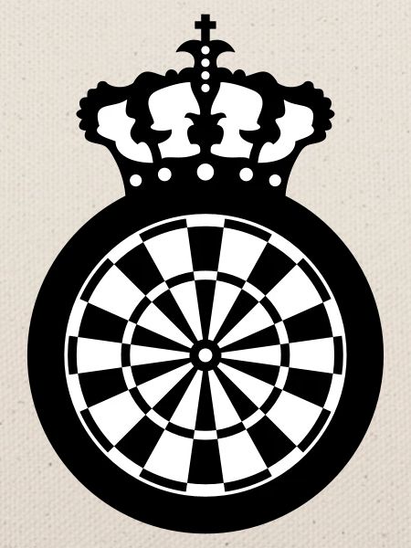 Dart Scheibe Krone