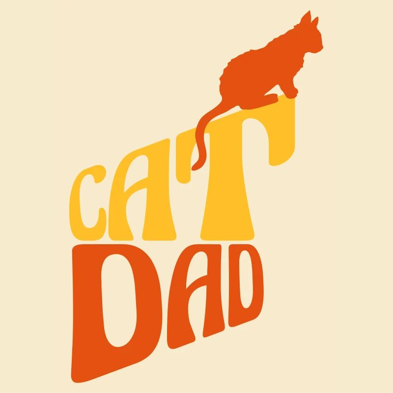 Cat Dad Logo Design