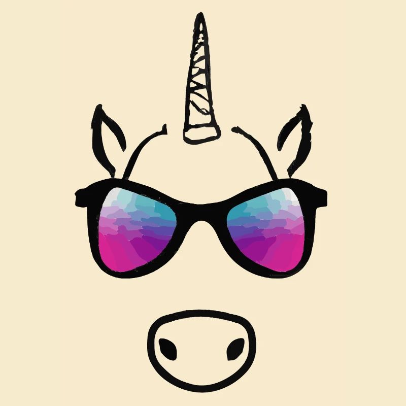 Einhorn mit Sonnenbrille Geschenkidee