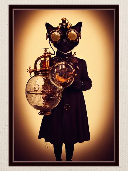 Steampunk-Katze