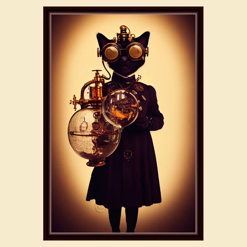 Steampunk-Katze