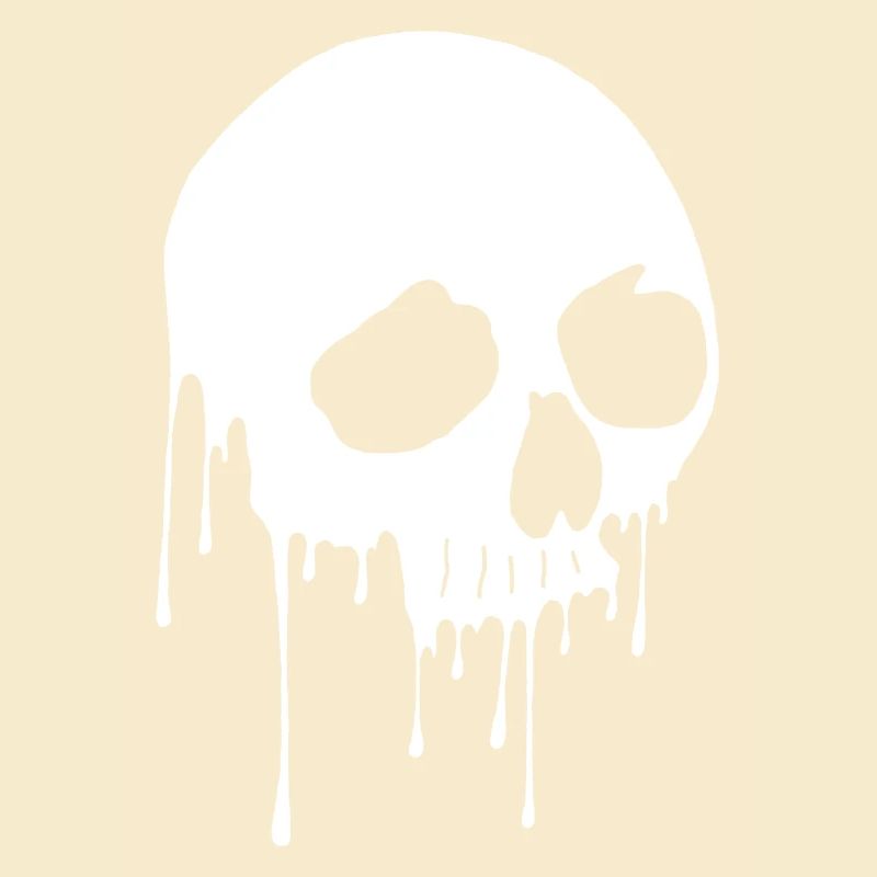 White skull and graffiti
