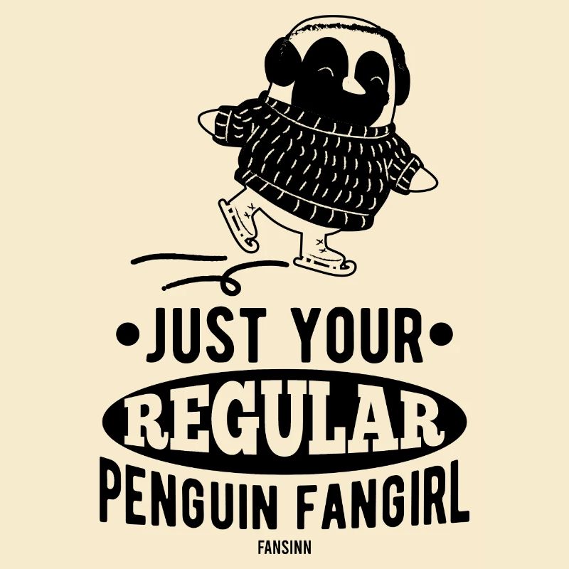 Pinguin Eislaufen Mädchen flugunfähig