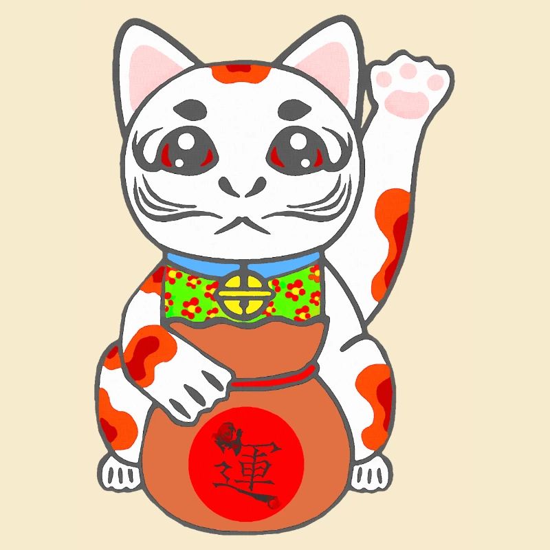 Maneki Neko, Glückskatze, japanese Bobtail Katze