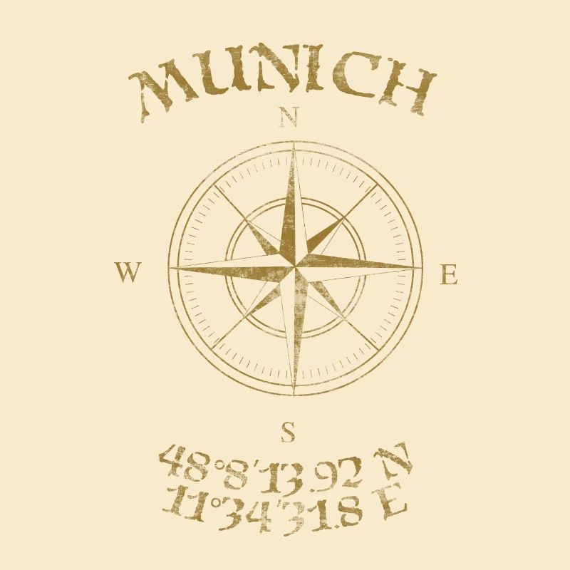 Compass GPS coordinates Munich