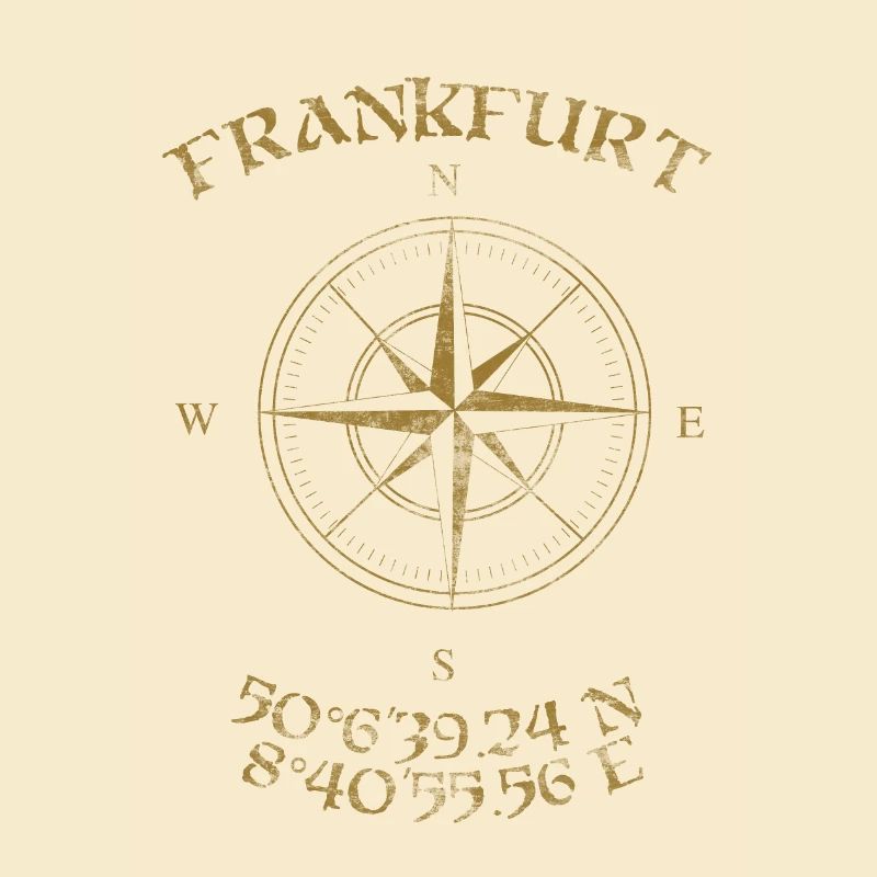 Compass GPS coordinates Frankfurt