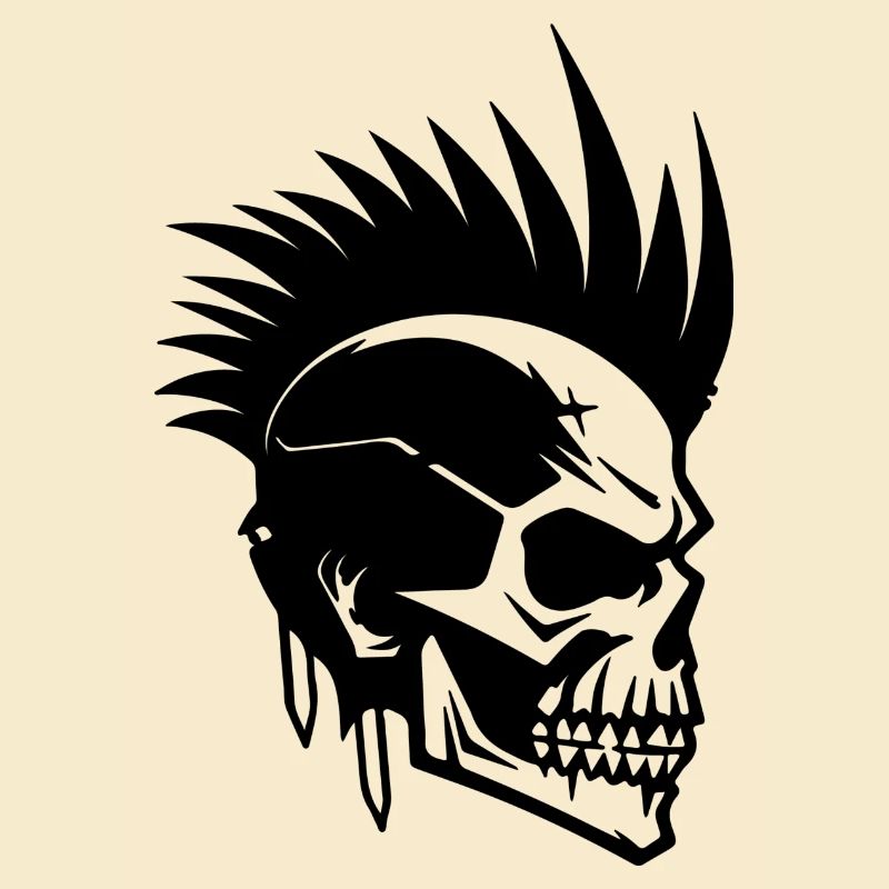 Skull Punk Kunst
