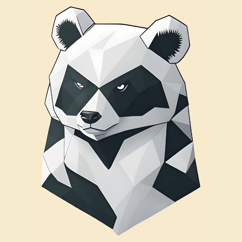 Minimalistic Panda
