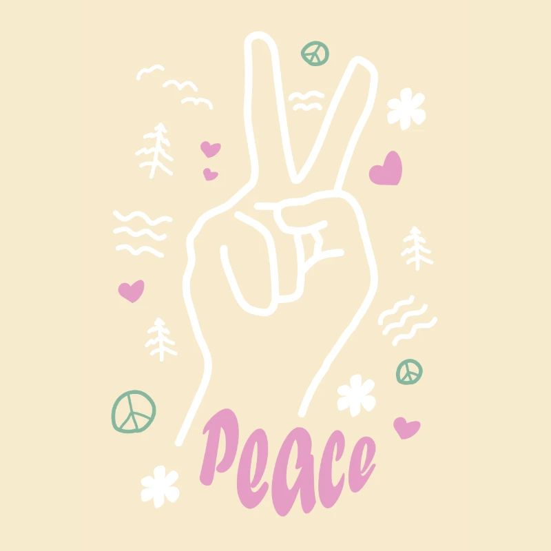 Peace (weiss)