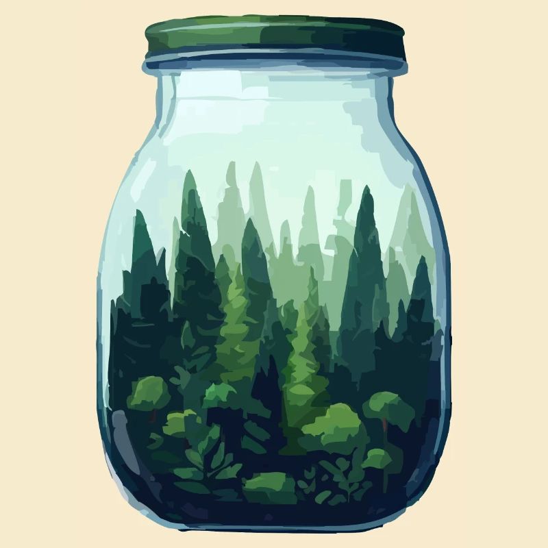 Wald im Glas