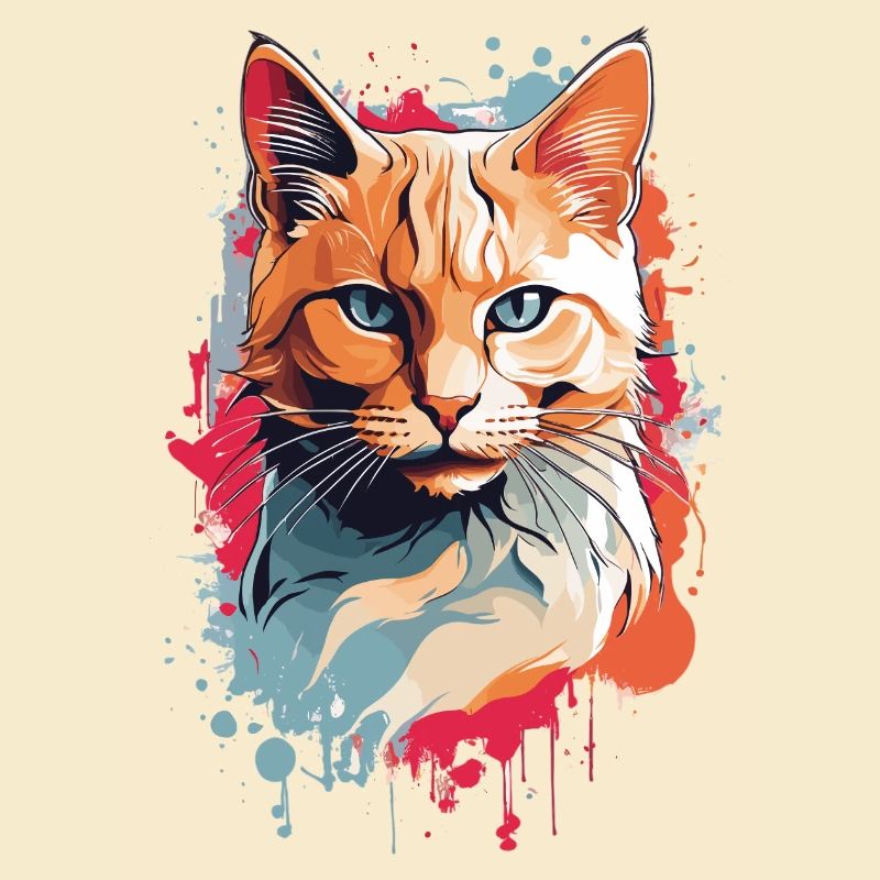 Chat tricolore mignon