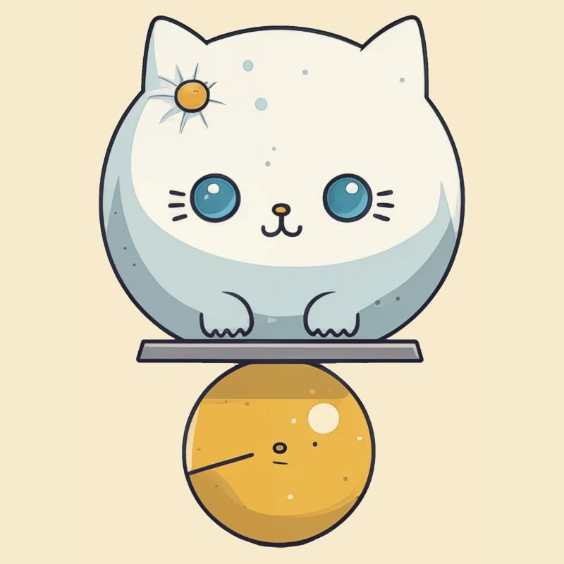 Illustration de chat mignon