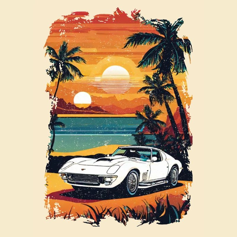 Oldtimer Sonnenuntergang