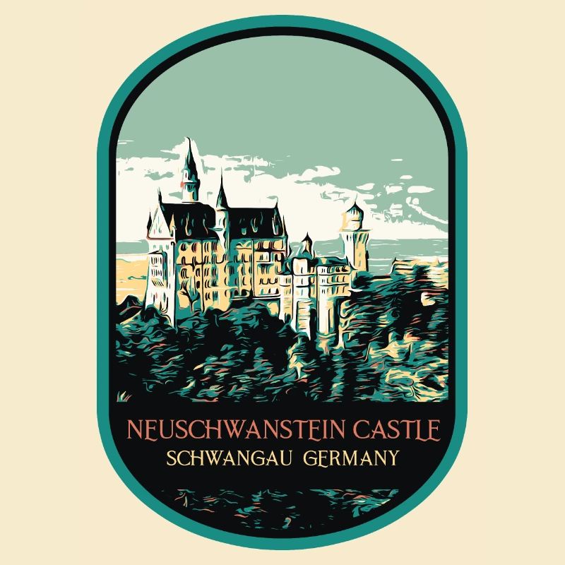 Neuschwanstein Schloss Silhouette